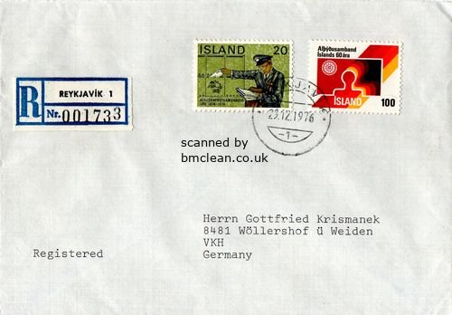 (image for) 1976 Registered Cover to Germany