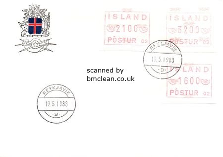 (image for) 1988 Machine Labels POSTUR 02 FDC