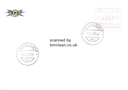 (image for) 1994 Machine Labels POSTUR 04 FDC