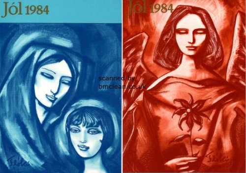 (image for) 1984 Christmas Stamps PHQ Cards