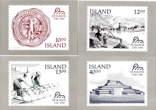 (image for) 1986 Reykjavik Bicentenary PHQ Cards