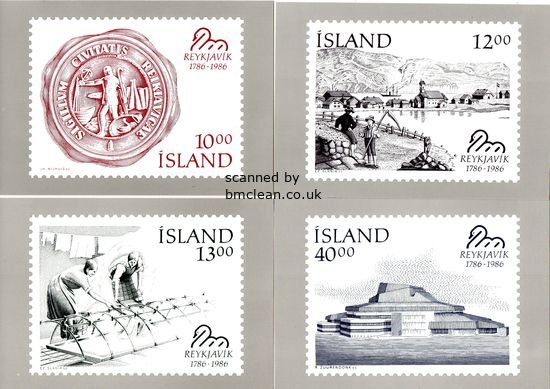 (image for) 1986 Reykjavik Bicentenary PHQ Cards