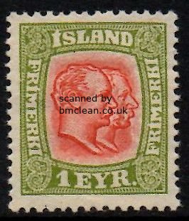 (image for) 1916 1a Pink & Green