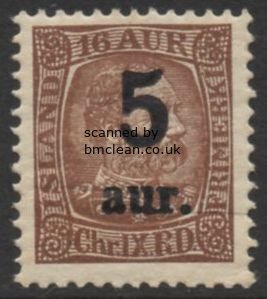 (image for) 1922 5a on 16a Reddish Brown 1