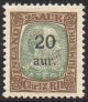 (image for) 1921 20a on 25a Green & Brown 1