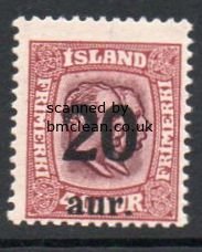 (image for) 1922 20a on 40a Claret