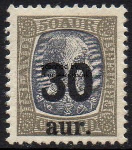 (image for) 1925 30a on 50a Grey & Drab