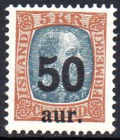 (image for) 1925 50a on 5Kr Grey & Brown