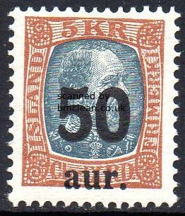 (image for) 1925 50a on 5Kr Grey & Brown