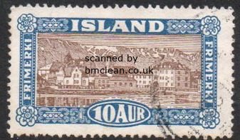 (image for) 1925 Icelandic Scenes 10a Brown & Blue
