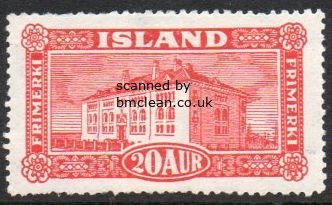 (image for) 1925 Icelandic Scenes 20a Scarlet