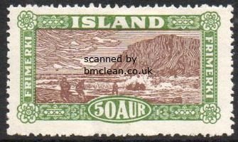 (image for) 1925 Icelandic Scenes 50a Brown & Green