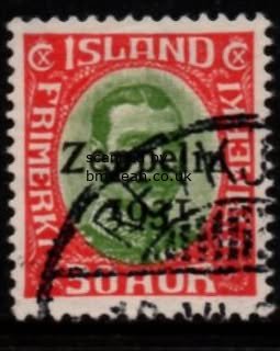 (image for) 30a Zellelin Overprint (Used)