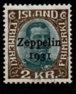 (image for) 2 Kr Zellelin Overprint (M/M)