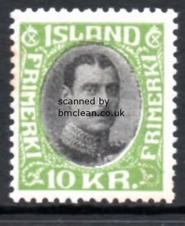 (image for) 1931 10 Kr Black & Green (Mint)