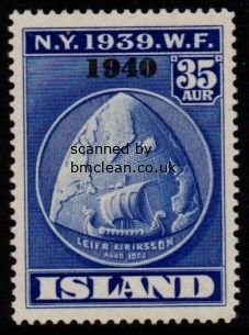 (image for) 1940 World Fair 35a Blue (Overprint)