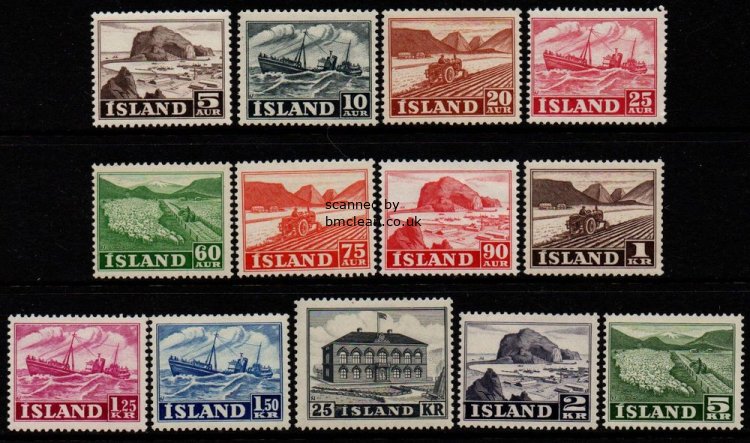 (image for) 1950/4 Iceland Scenes Set (U/M)
