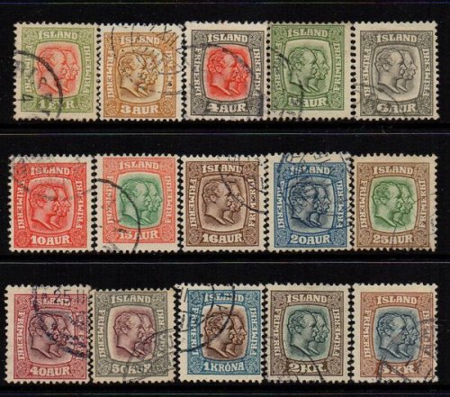 (image for) 1907/8 Double Heads Used Set