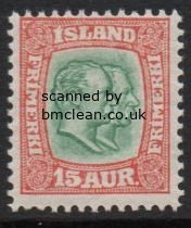 (image for) 1908 15a Greeen & Red