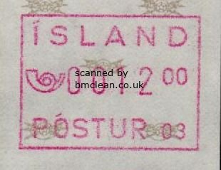 (image for) 1993 Type B - 12 Kr POSTUR 03