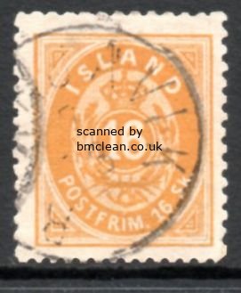 (image for) 1873 16sk Yellow Perf 12½ F/U