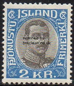 (image for) 1920/30 Official 2 Kr Blue