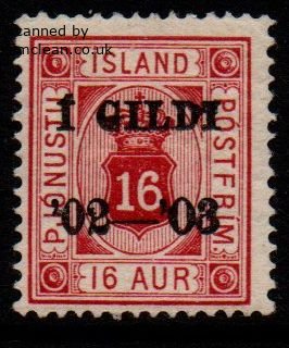 (image for) 1902 Official I GILDI 16a Red Perf 14x13½