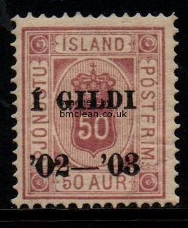 (image for) 1902 Official I GILDI 50a Dull Lilac Perf 14x13½