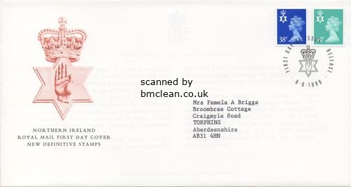 (image for) 1999 Northern Ireland 38p 64p