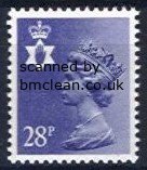 (image for) 28p Violet Perf 15 x 14