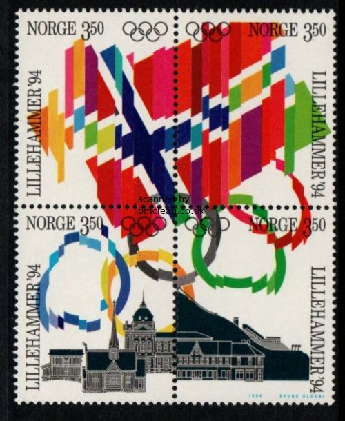 (image for) 1994 Winter Olympics (Block of 4)