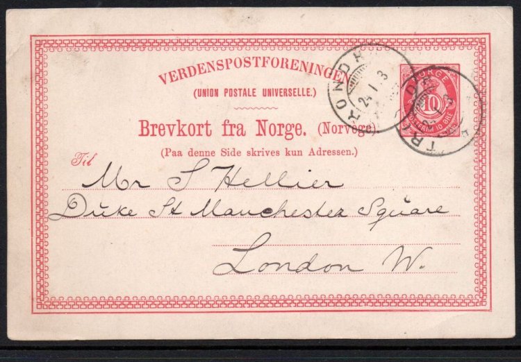 (image for) 1893 Postal Stationary - Post Card