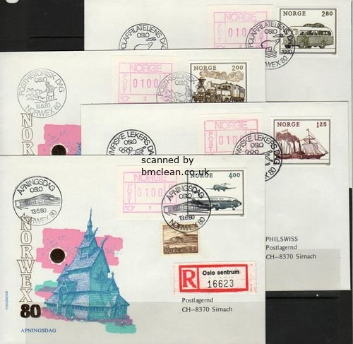 (image for) 1980 Norwex 80 - Stamps from 1980 M/S