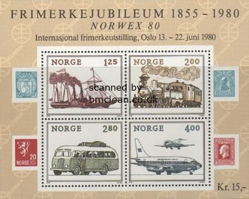 (image for) 1980 Norwex 80 (3rd issue) M/S - Click Image to Close