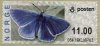 (image for) Butterfly Labels Common Blue 11.00 Kr.