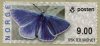 (image for) Butterfly Labels Common Blue 9.00 Kr.