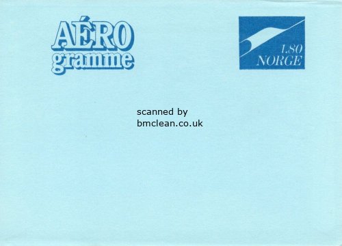 (image for) 1977 Aerogramme 1.80 Kr Blue