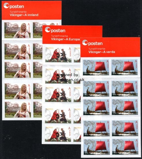 (image for) 2014 Tourist Stamps - Vikings (3 Booklets)