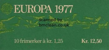 (image for) 1977 Europa (12.50 Kr Booklet)