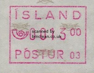 (image for) 1993 Type B - 13 Kr POSTUR 03