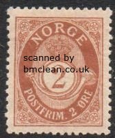 (image for) 2ø Brown (Perf 14½ x 13½)