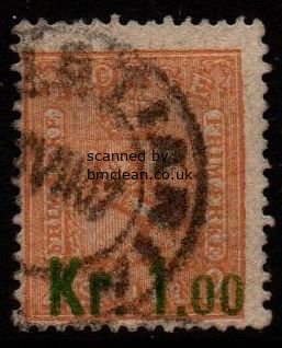 (image for) 1905 Kr. 1.00 on 2sk Buff (F/U)