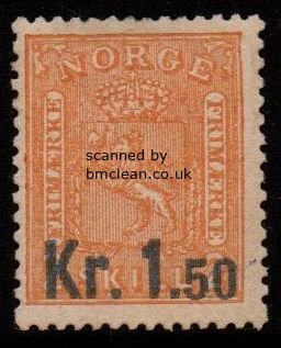 (image for) 1905 Kr. 1.50 on 2sk Buff (M/M)