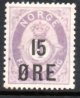 (image for) COPY COPY 1908 15ö on 4sk Bright Mauve (M/M) Fault