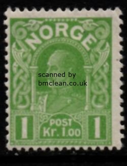 (image for) 1918 Haakon VII 1 Kr Green