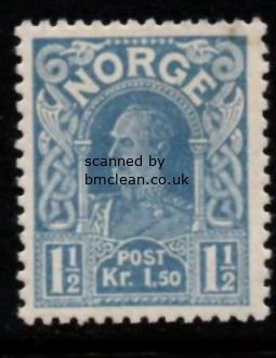 (image for) 1910 Haakon VII 1½ Kr Blue