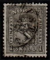 (image for) 1867-68 1sk Grey Black [2202]