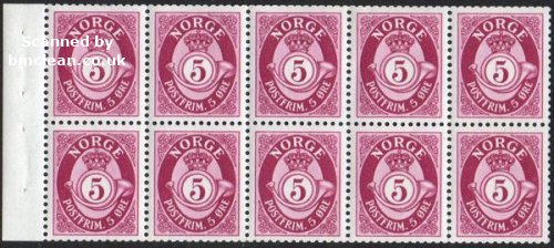 (image for) 5ø Magenta Posthorn Booklet Pane