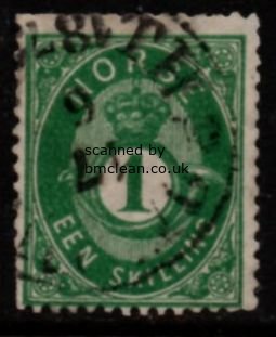 (image for) 1875 1sk Yellow Green Posthorn (Used) [3304]