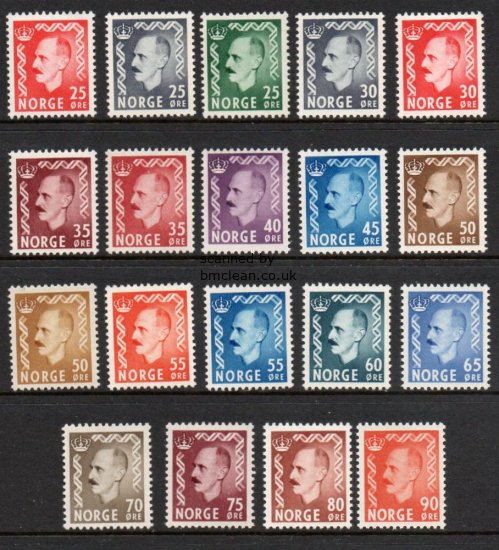 (image for) 1950 to 1957 King Haakon VII (19v)
